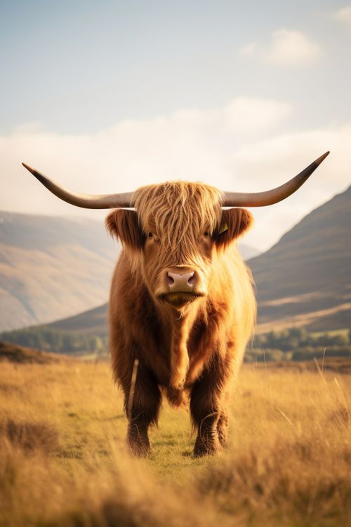 草原风光高原牦牛牲畜动物摄影图 摄影